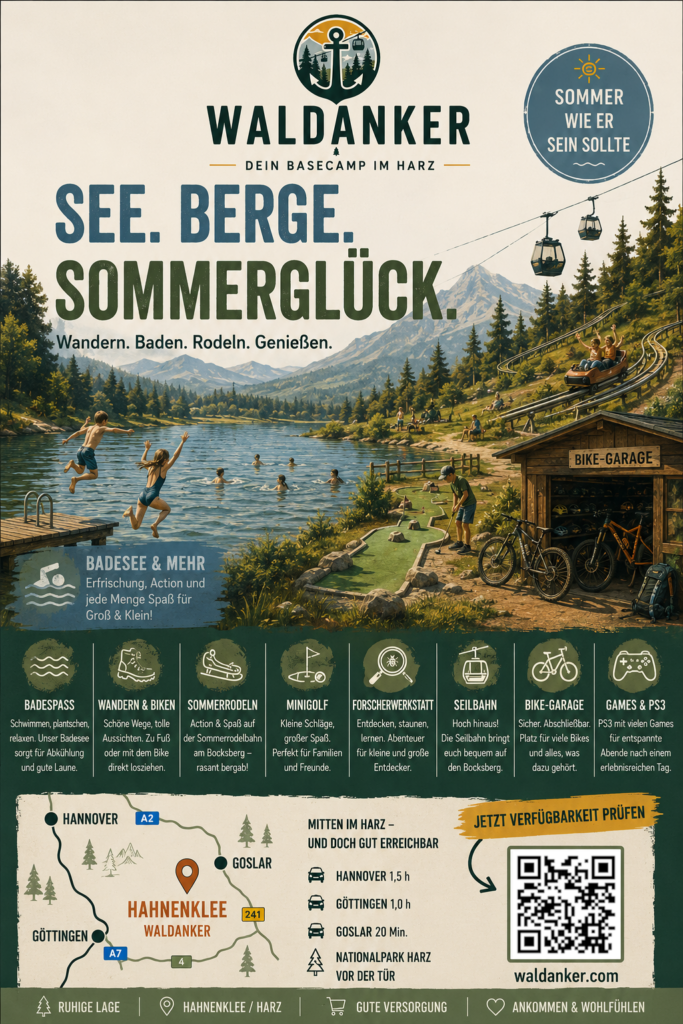 Sommer in Hahnenklee! Der Waldanker ist der perfekte Ausgangspunkt!